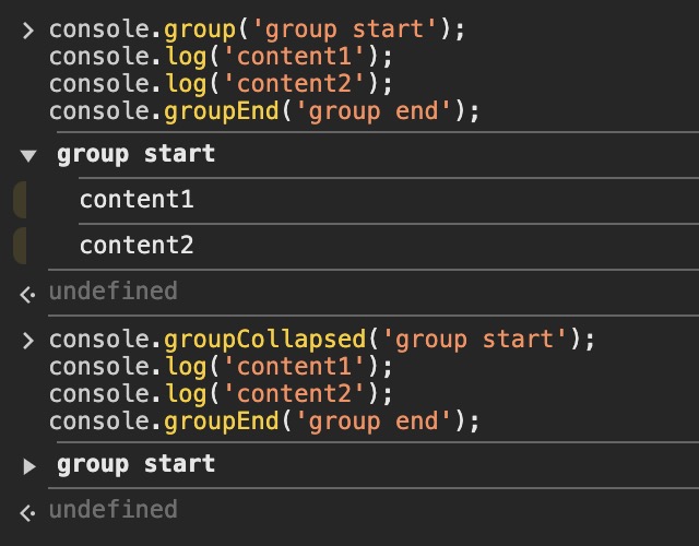 console group